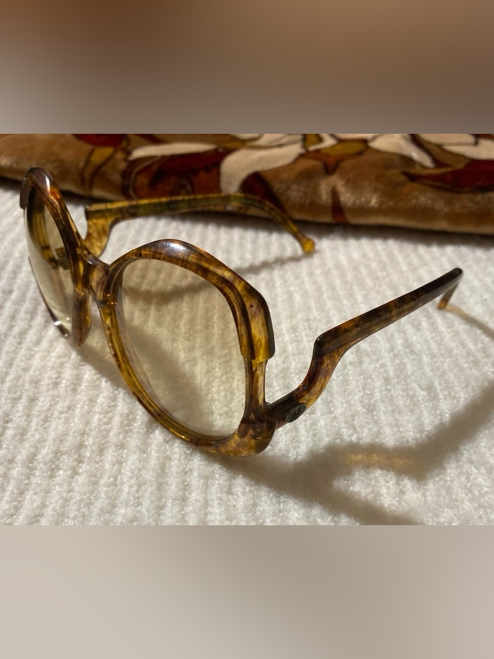 Vintage Diane Von Furstenberg Sparta Oversized Tortoiseshell Sunglasses France